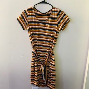 Belle Tie Front T-Shirt Dress